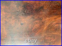 Antique Burr Walnut Gentleman's Cigar Humidor English circa 1830