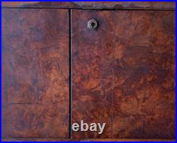 Antique Burr Walnut Gentleman's Cigar Humidor English circa 1830