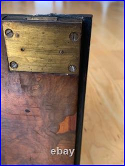 Antique Burr Walnut Gentleman's Cigar Humidor English circa 1830