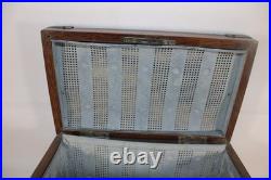 Antique C. N. SWIFT New York NY Cigar Humidor Zinc Lined Tiger Oak Humidor