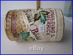 Antique Ceramic Tobacco Advertising Jar