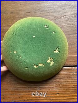 Antique Cigar Band Decoupage Bowl Edwardian Lady Portrait Tobacciana c. 1900