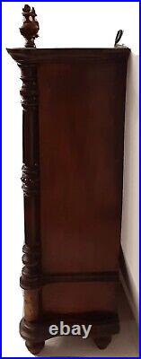 Antique Cigar Cabinet Humidor Estate Pipe Carved Wall Cabinet Made in Sweden
