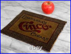 Antique Cigar Store Eisenlor's Cinco Counter Change Mat