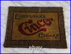 Antique Cigar Store Eisenlor's Cinco Counter Change Mat