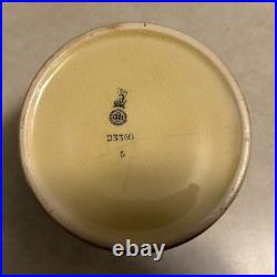 Antique Circa 1910 Royal Doulton Tabacco Humidor With Pipe