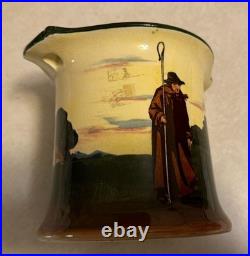 Antique Circa 1910 Royal Doulton Tabacco Humidor With Pipe