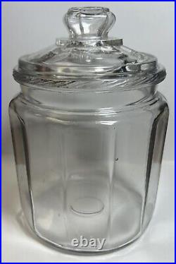 Antique Clear Glass Cigar Humidor Patented Aug. 28, 1900, Counter Display