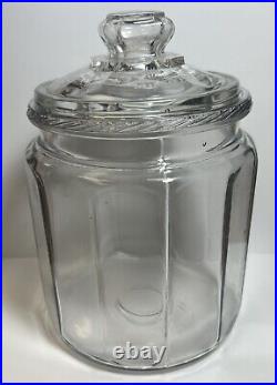 Antique Clear Glass Cigar Humidor Patented Aug. 28, 1900, Counter Display