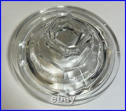 Antique Clear Glass Cigar Humidor Patented Aug. 28, 1900, Counter Display