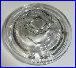 Antique Clear Glass Cigar Humidor Patented Aug. 28, 1900, Counter Display