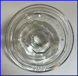 Antique Clear Glass Cigar Humidor Patented Aug. 28, 1900, Counter Display