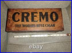 Antique Cremo Cigar Tin Lined Humidor