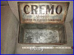 Antique Cremo Cigar Tin Lined Humidor