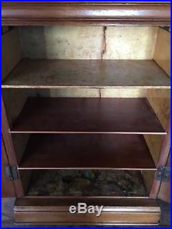 Antique Cuban cigar humidor cabinet in cedar wood retail shop display storage