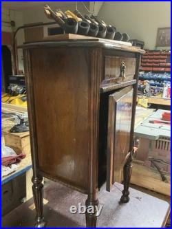 Antique Cushman Cabinet Humidor Bennington, Vermont Brass Lined Original Finish