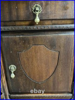 Antique Cushman Cabinet Humidor Bennington, Vermont Brass Lined Original Finish