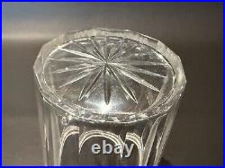 Antique Cut Crystal Humidor Smoking Accerories withRM & S Sterling Lid, 5 1/2 T