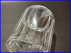 Antique Cut Crystal Humidor Smoking Accerories withRM & S Sterling Lid, 5 1/2 T