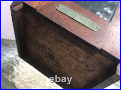 Antique Early 1900's Ancient Order Of Foresters Oak Smoking Pipe Tobacco Cabinet