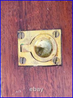 Antique Early Humidor Cigar Moisitining Box Drawer Top Cedar Tray Brass Knob Antique Early Humidor Cigar Moisitining Box Drawer Top Cedar Tray Brass Knob