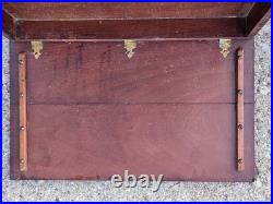 Antique Early Humidor Cigar Moisitining Box Drawer Top Cedar Tray Brass Knob Antique Early Humidor Cigar Moisitining Box Drawer Top Cedar Tray Brass Knob