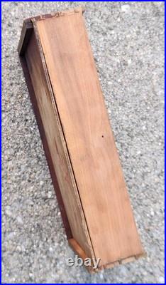 Antique Early Humidor Cigar Moisitining Box Drawer Top Cedar Tray Brass Knob Antique Early Humidor Cigar Moisitining Box Drawer Top Cedar Tray Brass Knob