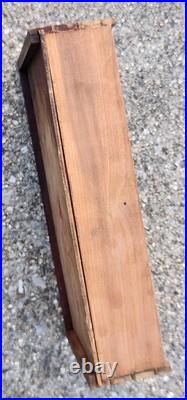 Antique Early Humidor Cigar Moisitining Box Drawer Top Cedar Tray Brass Knob Antique Early Humidor Cigar Moisitining Box Drawer Top Cedar Tray Brass Knob