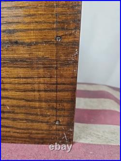 Antique England Oak Tobacco Pipe Cabinet