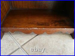 Antique English Pipe Tobacco Smoking cabinet Wall Hanging or Tabletop