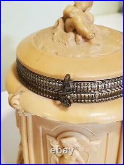 Antique French Hinged Tobacco Jar