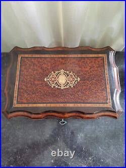 Antique French Napoleon Wooden Cigar Humidor Case 19th Century