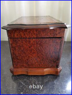 Antique French Napoleon Wooden Cigar Humidor Case 19th Century