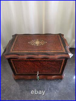 Antique French Napoleon Wooden Cigar Humidor Case 19th Century