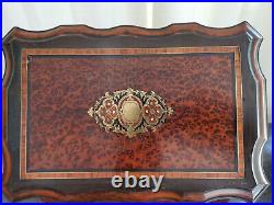 Antique French Napoleon Wooden Cigar Humidor Case 19th Century