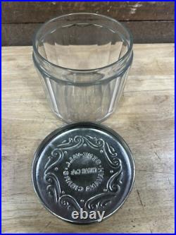 Antique GENE-VALL HAVANA Cigars Thick Glass Humidor Jar Antique GENE-VALL HAVANA Cigars Thick Glass Humidor Jar