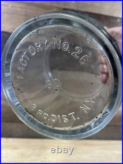 Antique GENE-VALL HAVANA Cigars Thick Glass Humidor Jar Antique GENE-VALL HAVANA Cigars Thick Glass Humidor Jar