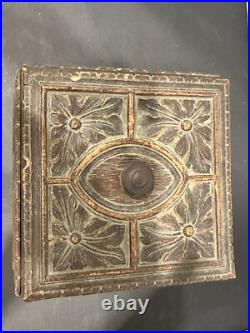 Antique German Black Forest Carved Wood Tobacco Humidor Renaissance Portraits Antique German Black Forest Carved Wood Tobacco Humidor Renaissance Portraits