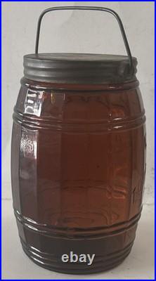 Antique Globe Tobacco Company Barrel Jar Detroit Oct. 10th 1882