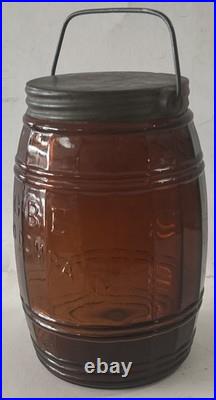 Antique Globe Tobacco Company Barrel Jar Detroit Oct. 10th 1882