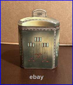 Antique Hand Painted Nippon Horse Portrait Humidor, 1890-1914