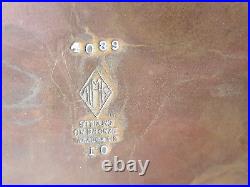 Antique Heintz ARTS & CRAFTS Sterling Silver on Bronze Cigar Box, Humi