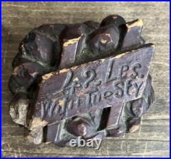 Antique Humidor Carved Wood Skinny Pig Folk Art Late 1800s German for English