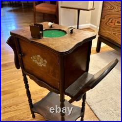Antique Humidor/ Smoking Table Cigar Newspaper Stand Antique Humidor/ Smoking Table Cigar Newspaper Stand