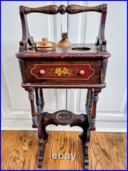Antique Humidor/ Smoking Table Cigar Stand 1920s-30s