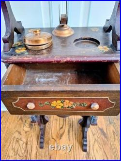 Antique Humidor/ Smoking Table Cigar Stand 1920s-30s