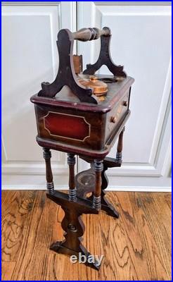 Antique Humidor/ Smoking Table Cigar Stand 1920s-30s