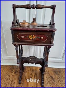 Antique Humidor/ Smoking Table Cigar Stand 1920s-30s