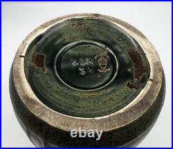 Antique Humidor Tobacco Jar Stellmacher Teplitz Hand Painted Cardinal Portrait