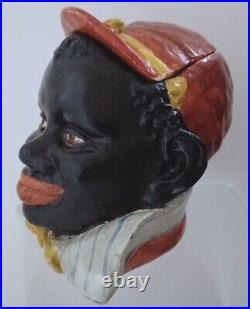 Antique Humidor of a Young Blackamoor Jockey in Nice Condition, Must See